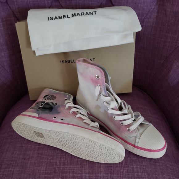 Isabel Marant Benkeen Hightops Celadon - Picture 4 of 7
